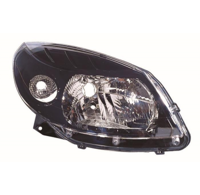 Dacia Sandero 08-*Faro Dch Con Regulacion Maual/Electrica Interior Oscuro