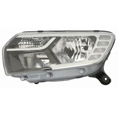 Dacia Sandero/Logan 2017.01-*Faro Izq Con Regulacion Electrica (H7/H7/Py21w/Led)