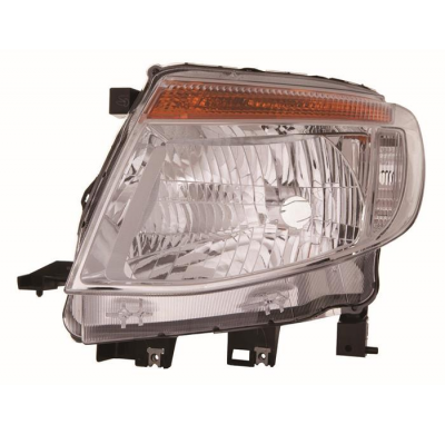 Ford Ranger 13-*Faro Izq Regulacion Manual/Electrica Interior Cromado