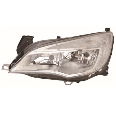 Opel Astra 10-*Faro Izq Con Regulacion Electrica  Con Motor Interior Cromado H7/H7