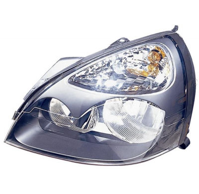 Renault Clio 01-*Faro Izq C/Reg Electrico (Interior Negro)