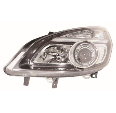 Renault Scenic 05-08*faro Dch Con Regulacion Electrica Interior Negro H7/H1
