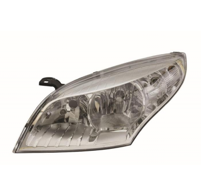 Renault Megane 08-*Faro Izq Con Regulacion Electrica H7/H7  Con Motor (Interior Cromado)