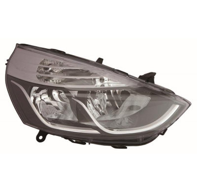 Renault Clio 13-*Faro Dch Con Regulacion Electrica Con Motor (Interior Negro) H7/H1