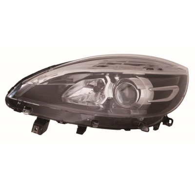 Renault Scenic 12-*Faro Izq Con Regulacion Electrica- Interior Negro H7/H7