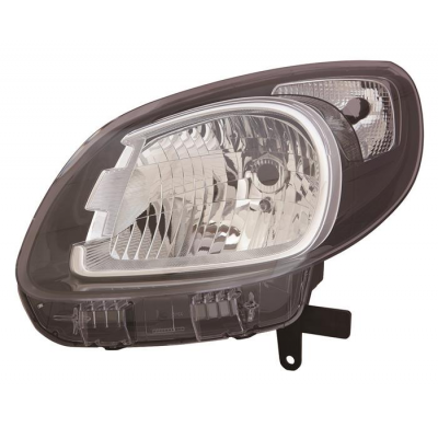 Renault Kangoo 13-*Faro Izq Con Regulacion Electrica Interior Oscuro