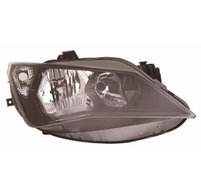 Seat Ibiza 12-*Faro Dch Con Regulacion Maual/Electrica (Interior Negro) H7/H7(Sport)