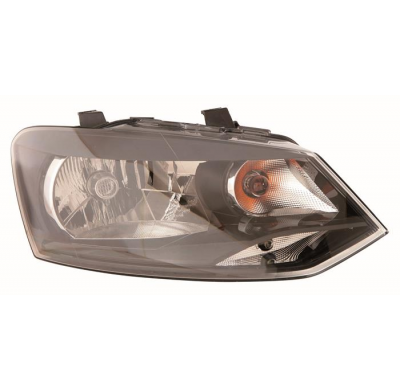 Vw Polo 09-*Faro Dch Con Regulacion Electrica H4 (Interior Negro) Tipo Valeo