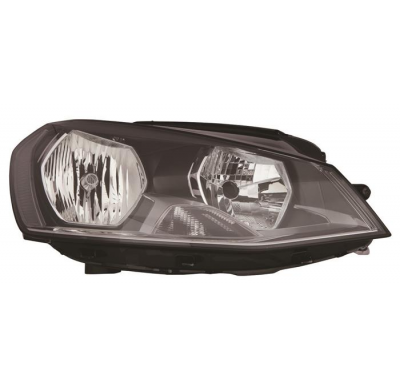 Vw Golf Vii 13-*Faro Dch Con Regulacion Electrica Con Motor H7/H15 (Interior Negro)