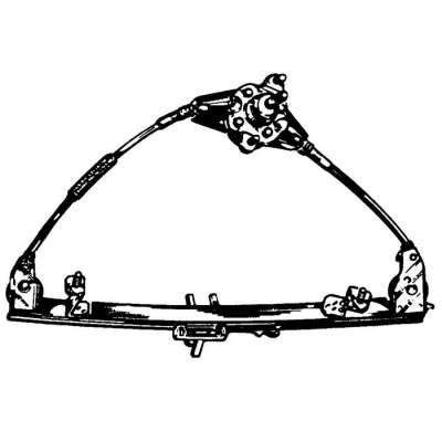 Fiat Marea 96-* Elevalunas Manual Delantero Izq 5p