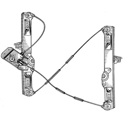 Opel Corsa 06-* Elevalunas Manual Delantero Izq 2p