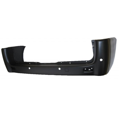 Fiat Scudo/Jumpy/Exp 07-*Paragolpes Trasero Negro Largo Con Agujeros Para Sensor