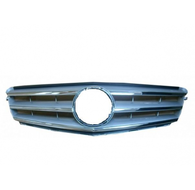 Mercedes C W204 07-*Rejilla Completa.(Cromada+gris)