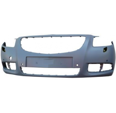 Opel Insignia 08-*Paragolpes Delantero Imprimado Con Sensor Con Huecos Lavafaros