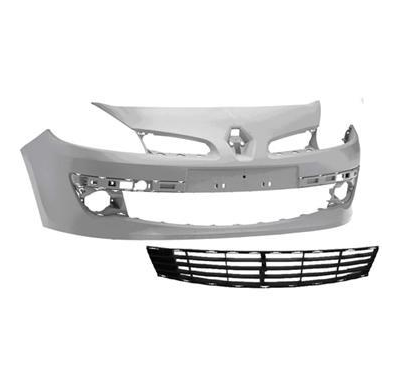 Renault Clio 05-* Paragolpes Delanter. Para Pintar Con Agujeros - Con Rejilla Inferior(Llantas 15