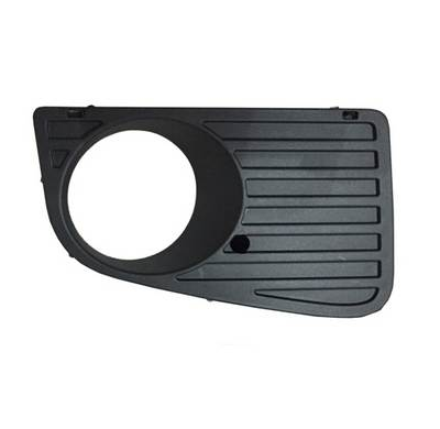 Rejilla Derecha Parachoques-Negra-Con Agujeros Antiniebla-Abierta