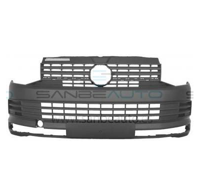 Vw Transporter 16-*Paragolpes Delantero Negro Con Rejilla Superior