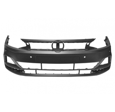 Vw Polo 2017.09-*Paragolpes Delantero Para Pintar Con 4 Agujeros Para Sensor