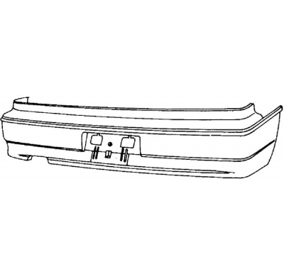 Honda Crx 90-91*p/Golpes Tras Para Pintar