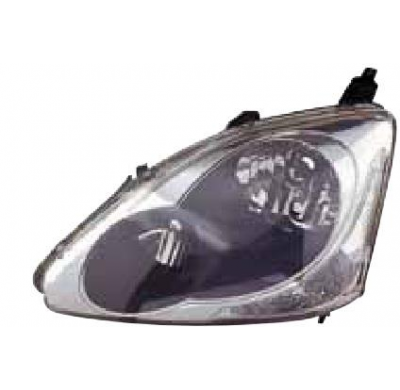 Honda Civic 04-05*faro Izq C/Regulacion Electrica (Interior Claro) 3/5p