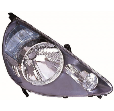 Honda Jazz 04-06-*Faro Dch Con Regulacion Manual/Electrica (Interior Oscuro) H4