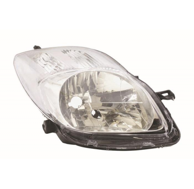 Toyota Yaris 09-*Faro Dch Con Regulacion Manual/Electrica (Interior Cromado) Tipo Valeo