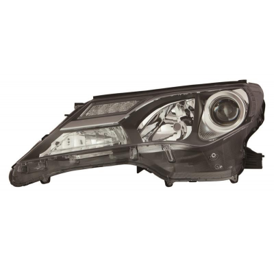 Toyota Rav4 13-*Faro Izq Con Regulacion Electrica Led (Interior Negro) Hb3/Hb3