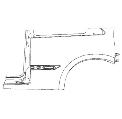 Renault Megane 02-*Aleta Tras Izq 3p