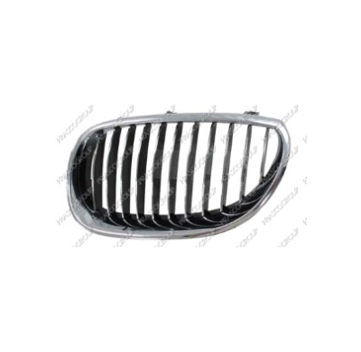 Rejilla Izquierda Cromada-Negra