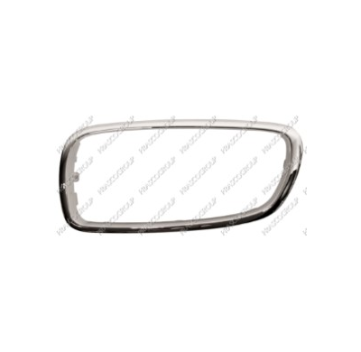 Marco Izquierdo Cromado Para Rejilla