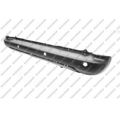 Paragolpes Trasero-Negro/Granulado-Con Tapagancho Con Agujeros Sensores Aparcamiento+soportes-Con Agujeros Moldura Citroen Berli