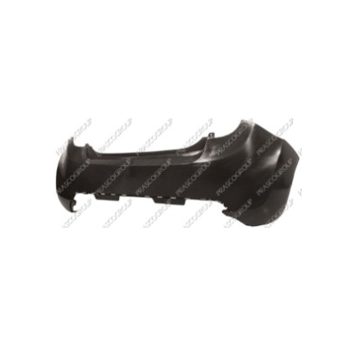 Paragolpes Trasero Gris Oscuro Sin Agujeros Para Sensor Spark 09>