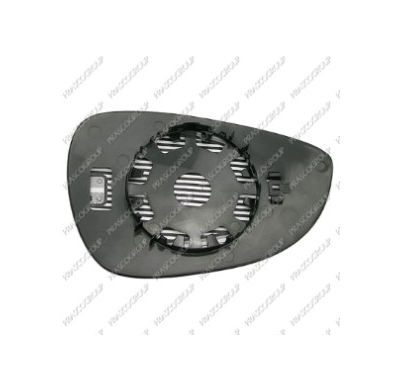 Cristal + Soporte Izq Asferico Cromado Calefactado Fiesta 13>