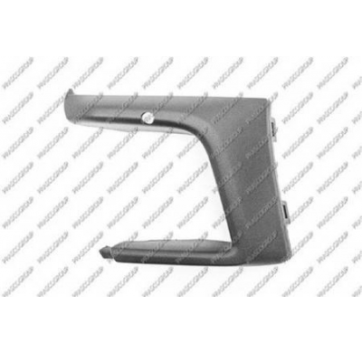 Moldura Izquierda Paragolpes Delantero-Negra Granulada-Con Agujeros Sensores+soportes Ford Focus 2018->