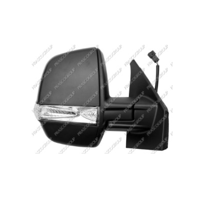 Retrovisor Dch Electrico.Termico.Negro.C/Piloto 6 Pines Doblo Cargo 09>  (Doble Cristal)