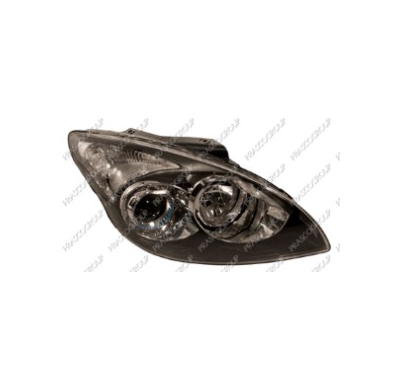 Optica Dcha H1+h7 Electrica-C/Motor-Negra