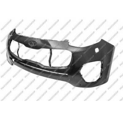 Paragolpes Delantero Negro-Liso a Imprimar-Con Agujeros Sensores De Aparcamiento Y Lavafaros Kia Sportage 2016->