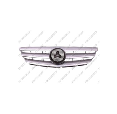 Rejilla Gris Con Moldura Cromada