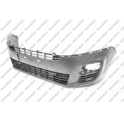 Paragolpes Delantero-Negro/Granulado-Con Tapagancho-Mod. Van Citroen Berlingo 2018->