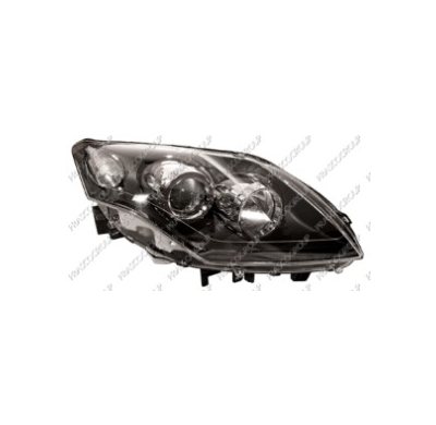 Optica Dcha H7+h7 Electrica-Con Motor-Negra