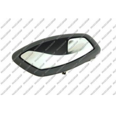 Manecilla Interior Delantera/Trasera Derecha-Con Palanca-Cromada-Escudo Negro Renault Laguna 2007->