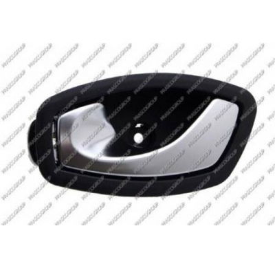 Manecilla Interior Delantera/Trasera Izquierda-Con Palanca-Cromada-Escudo Negro Renault Laguna 2007->