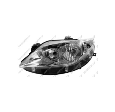 Optica Izda H7+h7 Electr.-Con  Motor-Cromada