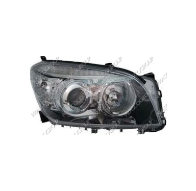 Optica Dcha H11+hb3 Elect.-Negra-Con Motor