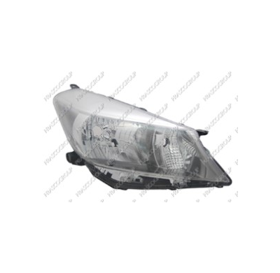 Faro Dch Interior Cromado H4 Regulacion Electrica Con Motor Yaris 11>
