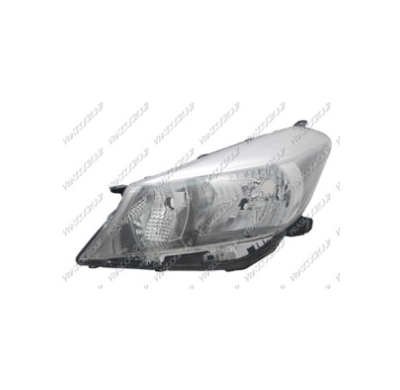 Faro Izq Interior Cromado H4 Elec.Regulacion Electrica Con Motor Yaris 11>