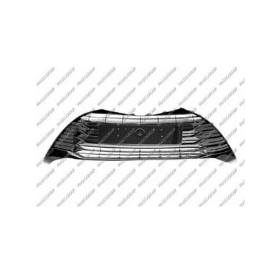 Rejilla Central Paragolpes Delantero-Negra/Brillante-Con Tapagancho Toyota Yaris 2017->