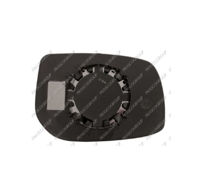 Cristal+soporte Izquierdo-Convexo-Cromado