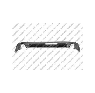 Spoiler Paragolpes Trasero-Negro/Granulado-Con Escape Derecho/Izquierdo Volkswagen Golf Vii Gti 2017->