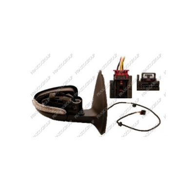 Espejo Dcho Electrico.-Calefactado.-Imprimado.-6pin.-Sin Carcasa